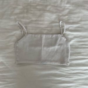 oak and fort cropped tank top